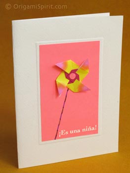 Post image for Un molinete tradicional de origami para hacer tarjetas