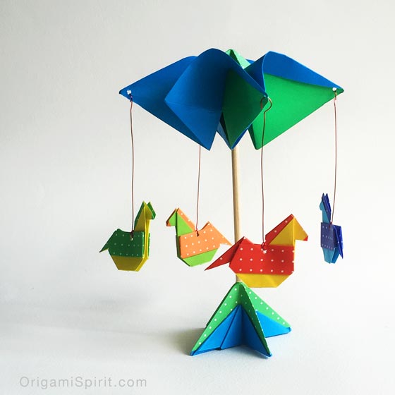 Make an Origami Carousel