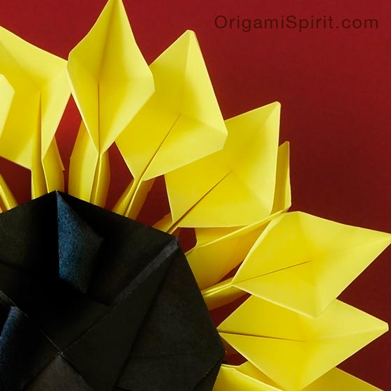 Origami Sunflower 2 Bring Joy and Happiness to Your Life!