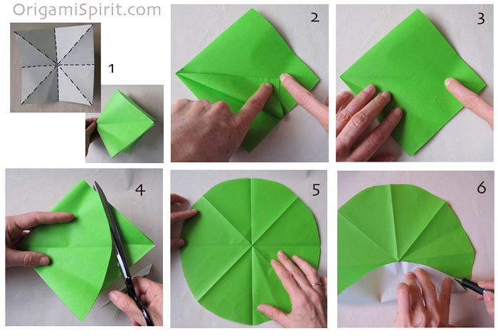 How to cut a circle out of a aquare piece of paper