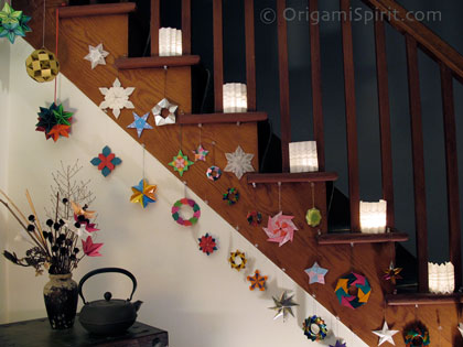 Origami Adds a Festive Holiday Sparkle to a Staircase post image
