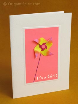 Using a Traditional Origami Windmill for Greeting Cards post image