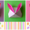 origami bunny rabbit - container for candies