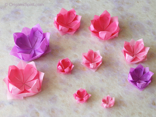 origami lotus step by step