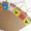 A bookmarks featuring origami birds