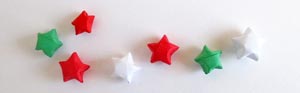 Cómo hacer estrellas de la suerte de origami