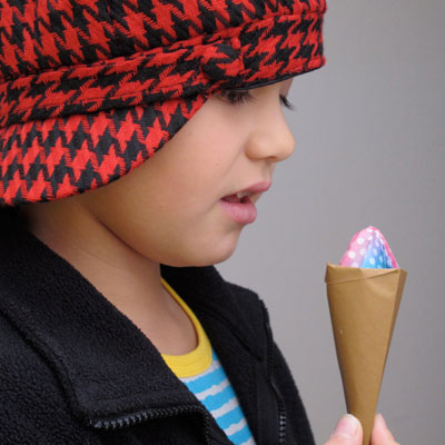 Origami Ice cream cone