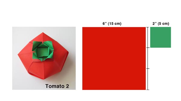 caja de origami tomate 2