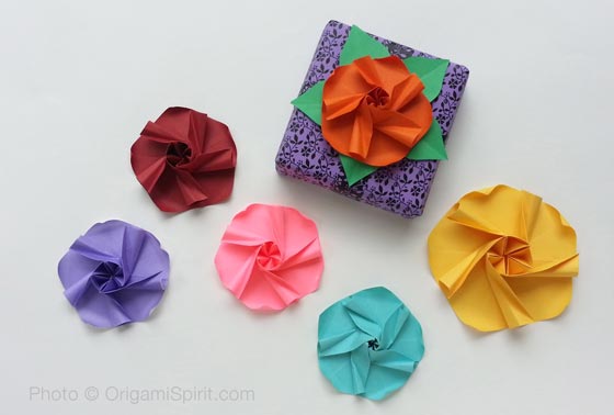 An Origami Flower Can Enhance A Gift Or Be The Gift Video