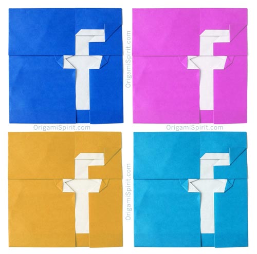 How to Fold a Fantastic Origami Facebook Logo post image