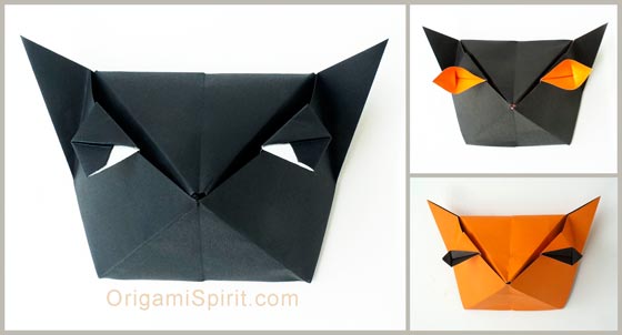 Make an Origami Cat-Box for Halloween post image
