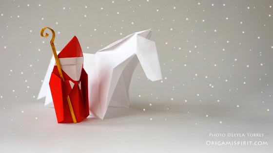 Christmas Origami, How to Make a Saint Nicholas post image