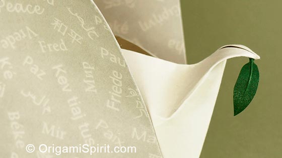 Make an Origami Dove and Share the Peace of Folding Paper post image