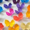 Make a Rainbow of Origami Butterflies thumbnail