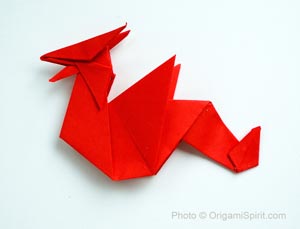 Easy Origami Dragon Quick Paper Dragon To Make As A Pin