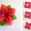 How to Make an Origami Flower and Leaves thumbnail