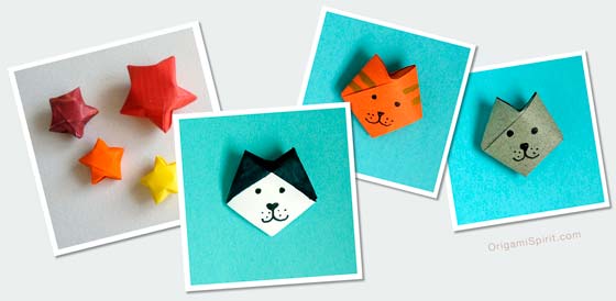Origami Lucky cat lucky star