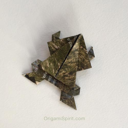 rana de origami