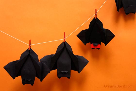 Haz este delicioso murciélago de papel para Halloween – Leyla Torres –  Origami Spirit