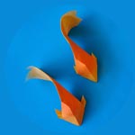 origami-pez dorado