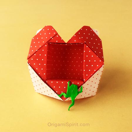 An Origami Heart Box Perfect For Valentines