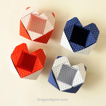 An Origami Heart Box Perfect For Valentines