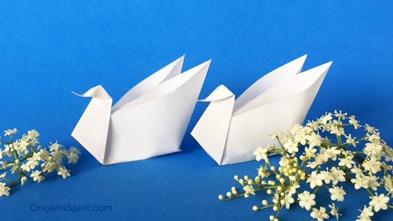 White-Origami-Swan
