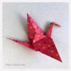 Origami Model fo the Peace Crane