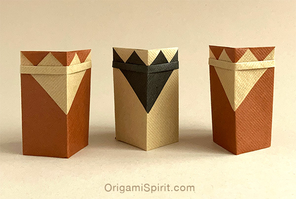TRES REYES - Modelo de origami diseñado por Carlos Bocanegra (Argentina)