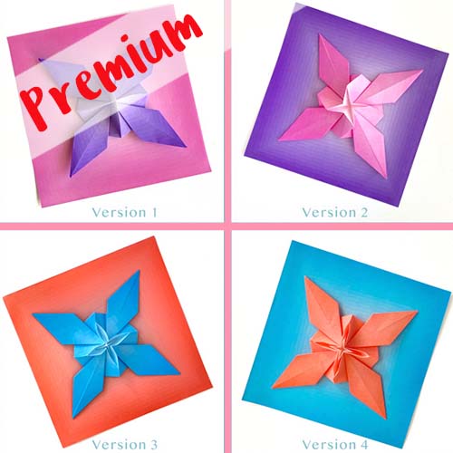 Premium Content - An origami flower designed by Guadelupe Martinez -Presented on www.origamispirit.com