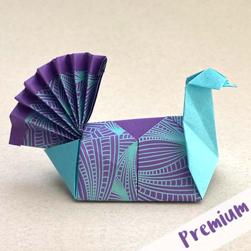 Duck on a Pond Drawer Box Origami Model - Leyla Torres