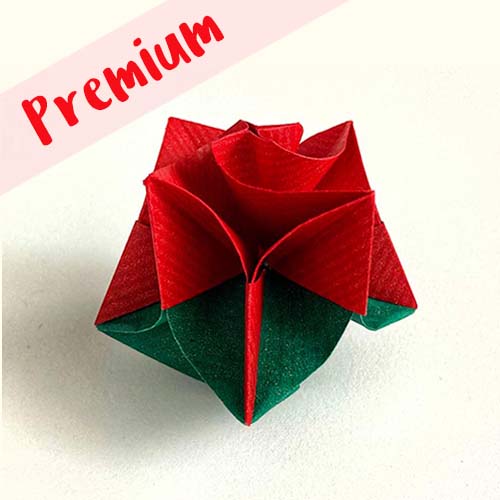Origami Model Dawn Rose a design of Leyla Torres