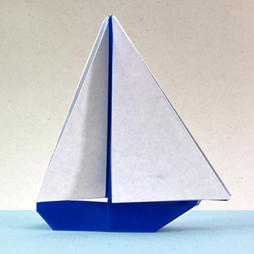 Velero de origami por Marc Kirschenbaum en OrigamiSpirit.com