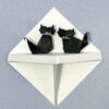 An Origami model titled "Paper Shelf." Designed by V'Ann Cornelius