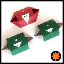 Origami Santa and Elf Box - Origami Spirit -Designed by Leyla Torres