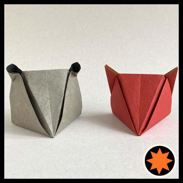 Origami Spirit - Bear Box and Fox Box - Designed by Leyla Torres