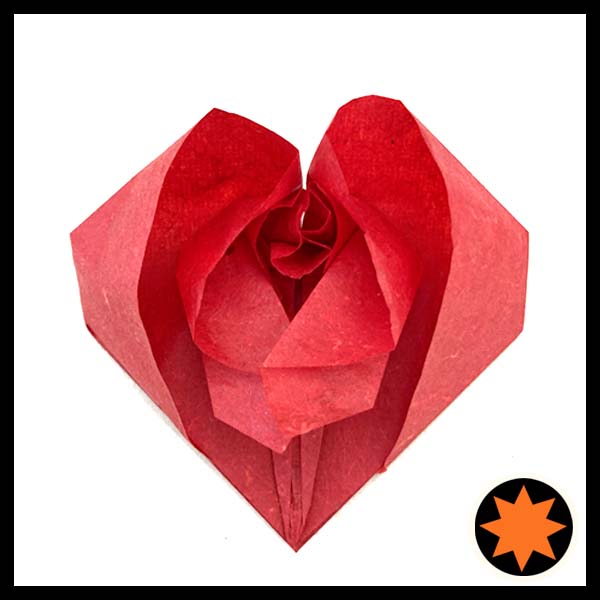 Origami Spirit - Petal Heart - Origami Design by Natalia Becerra-Cano